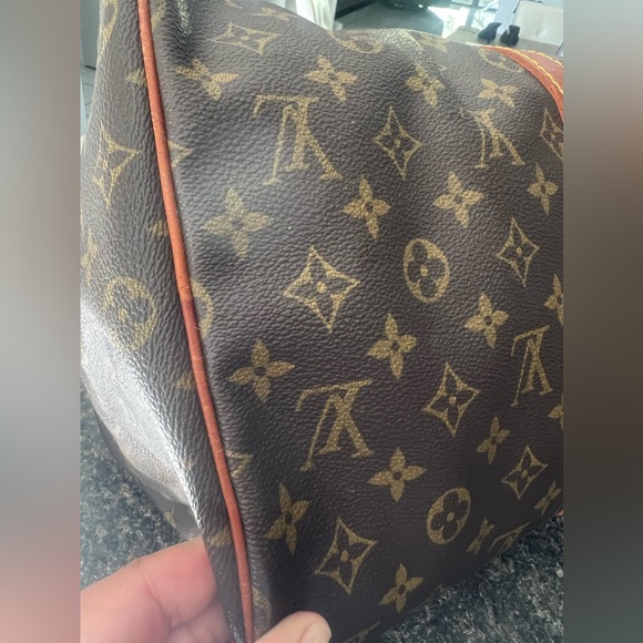 Authentic LOUIS VUITTON keepall 45 travel bag vachetta leather vintage - Picture 9 of 17